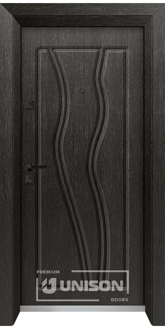 Vhodna Vrata Unison Optima 4542p M Cherna Mura Side B